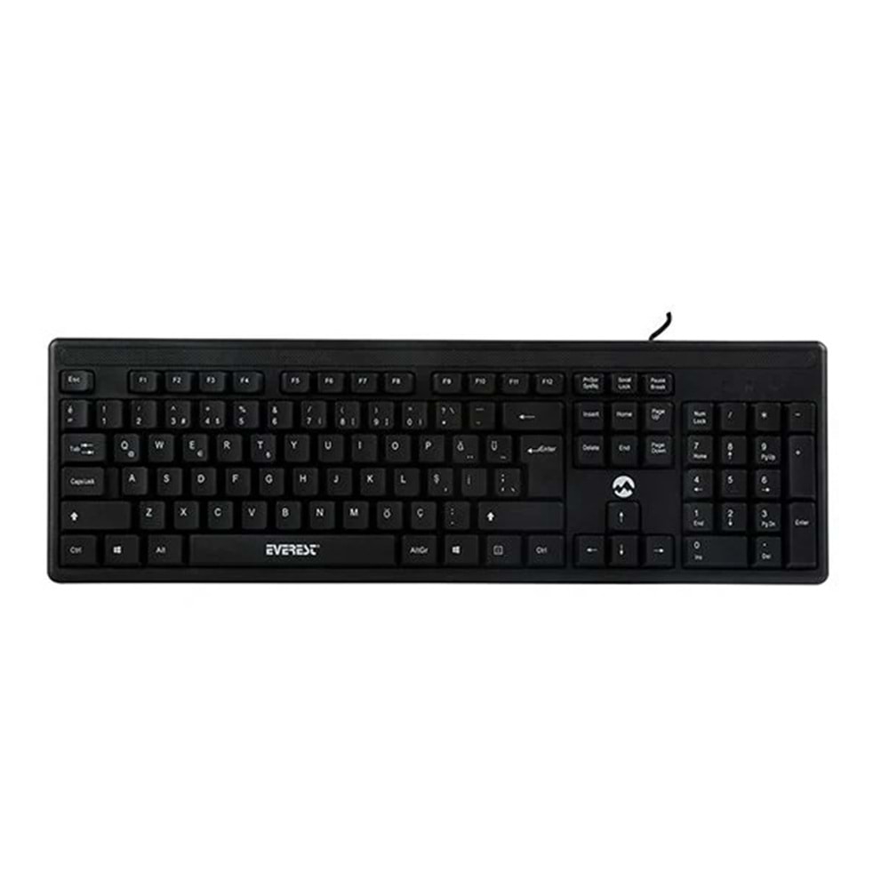EVEREST KB-1002 Siyah USB F Standart Klavye