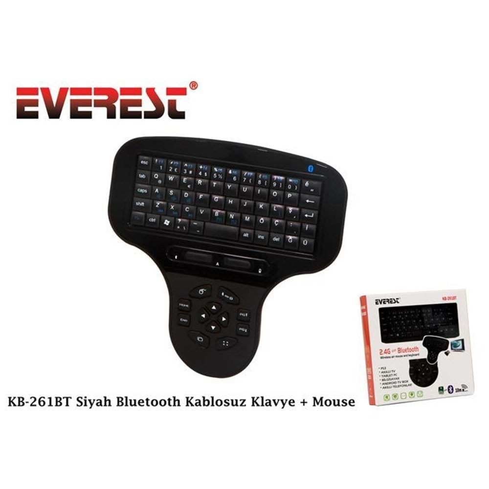 Everest KB-261Bt Bluetooth Multimedia Air Mouse Klavye Set