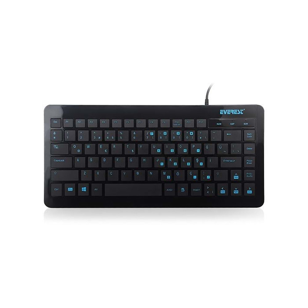 Everest Kb-410 Taşınabilir Mini Kablolu Klavye