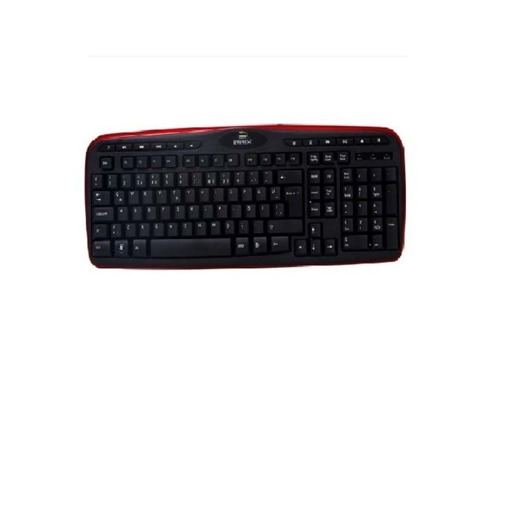 Everest KB-699 Siyah/kırmızı USB + Usb Port Q Multimedia Klavye KUTU DEFORMELİ!!!