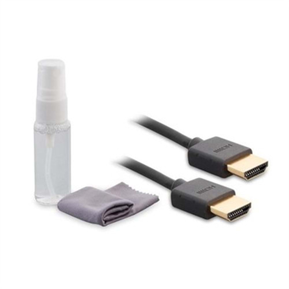 S-link SLX-370 HDMI M/M 1.5m Temizleme Sprey + Micro Fiber 1.4 Ver. 3D + HDMI Kablo Set