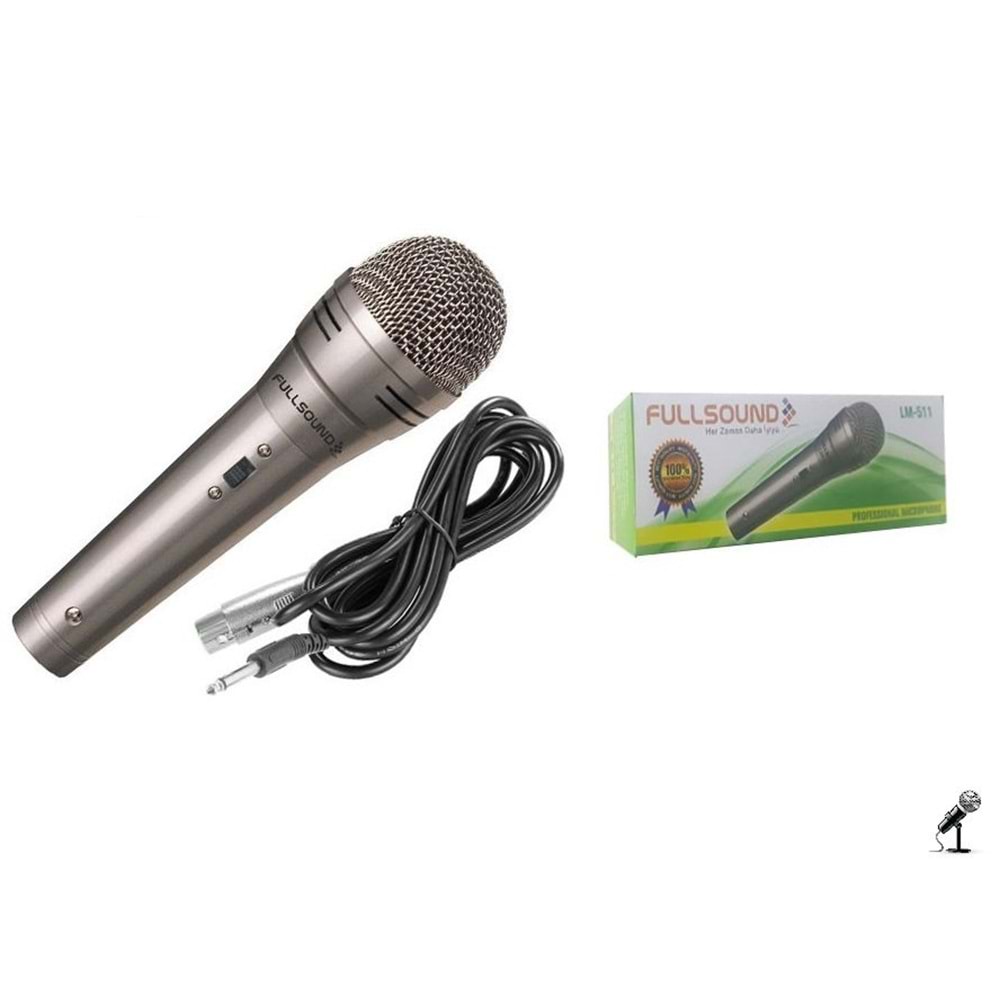 Fullsound LM-511 Profesyonel Kablolu Mikrofon