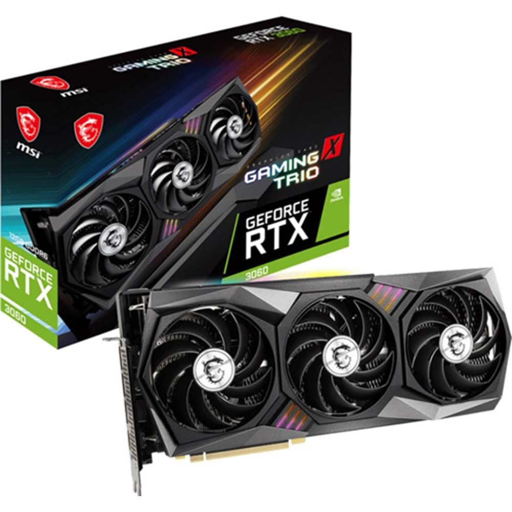 MSI RTX3060 GAMING X 12GB 192Bit GDDR6 LHR