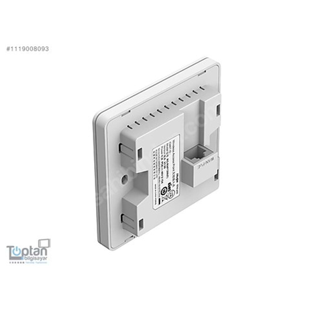Reyee RG-RAP1200(F) İç Ortam Access Point - Dual-band, 867Mbps at 5GHz + 400Mbps at 2.4GHz, 2 Fast Ethernet Port