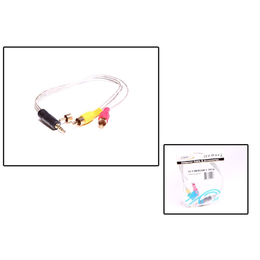 S-link SL-DC353 DC3.5/F to DC3.5/M*3 Kablosu