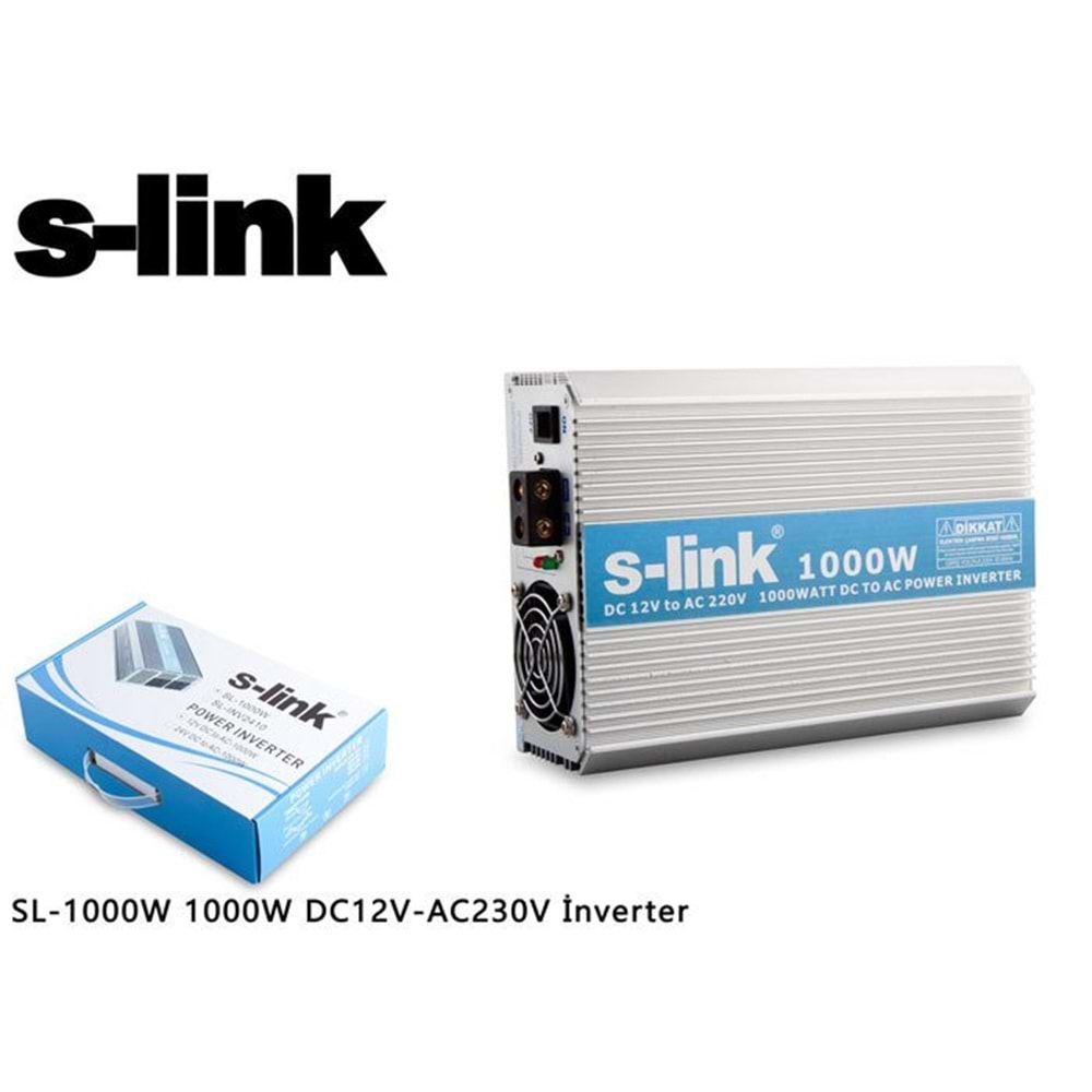 S-LİNK SL-1000W DC12V-AC230V İNVERTER