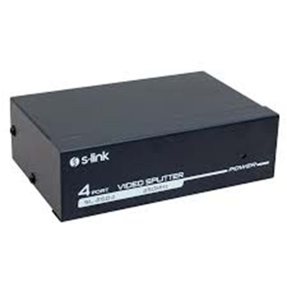4 Çıkışlı Vga Monitör Çoklayıcı Splitter S-link SL-2504 250Mhz