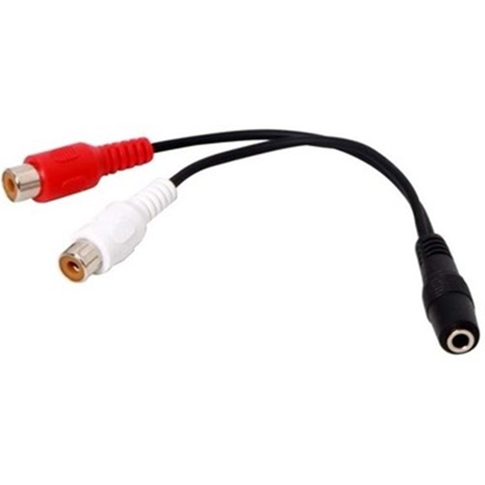 S-link SL-358 15cm 3.5 F to 2 RCA F Stereo Kablosu