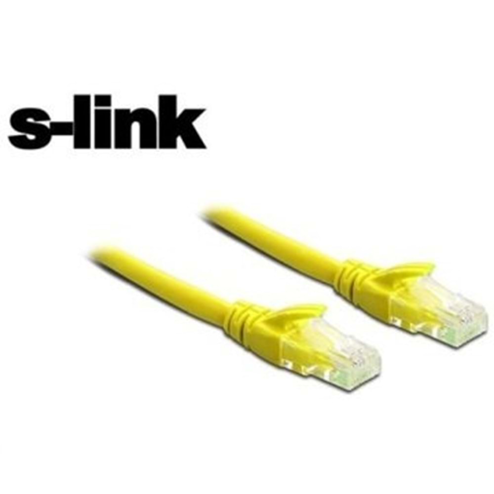 S-link SL-CAT6030YE 30cm Sarı Utp CAT6 Kablo