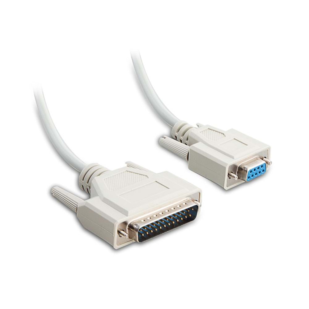 S-link SL-DB925 DB9F TO DB25m 9c+A 28AWG 2m RS232 Kablosu