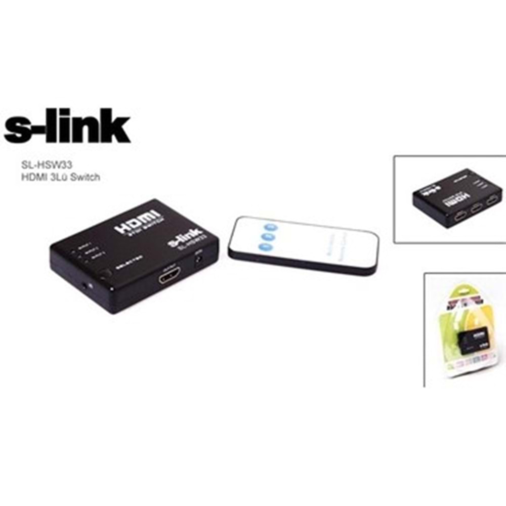 S-Link SL-HSW33 HDMI 3Lü Switch