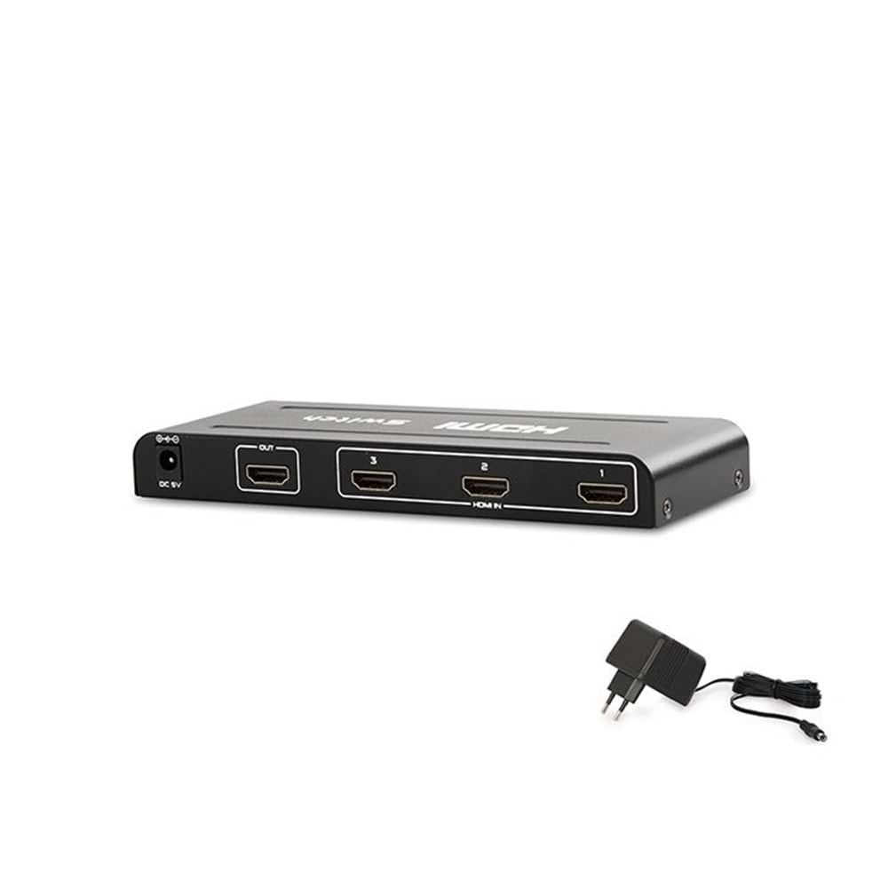 S-Link SL-HSW63 HDMI 3Lü Metal Switch