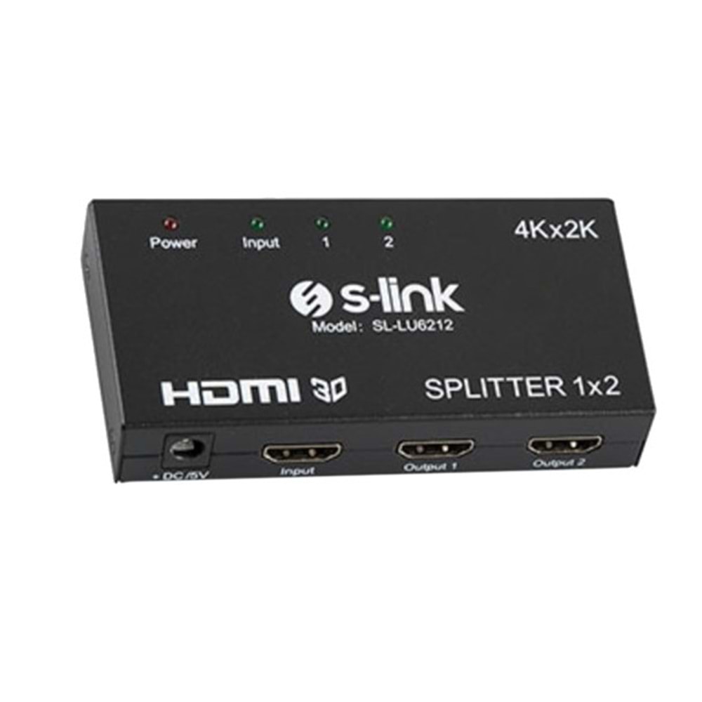 S-Link SL-LU6212 2 Port 4K*2K HDMI Splitter