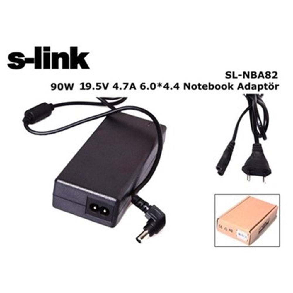 S-link SL-NBA82 90W 19.5V 4.7A 6.0*4.4 Sony/LG Notebook Standart Adaptör