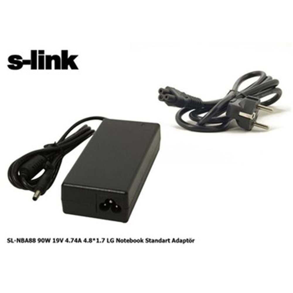 S-link SL-NBA88 90W 19V 4.74A 4.8*1.7 LG Notebook Adaptör
