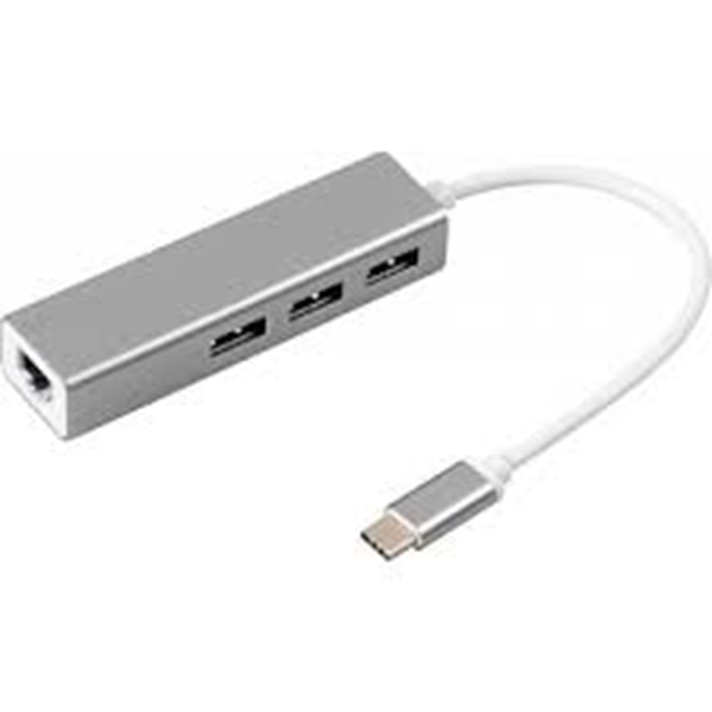 S-link SL-UTY1010 TPYE-C TO USB 3.0 * 3 PORTS + RJ45 GIGABIT ETHERNET HUB