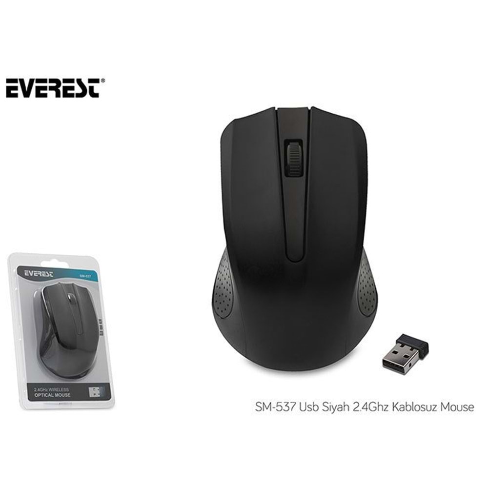 Everest Sm-245r Usb Kırmızı Siyah Nano Alıcı Kablosuz Mouse