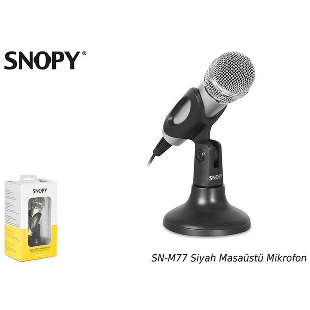 Snopy SN-M77 Siyah Masaüstü Mikrofon