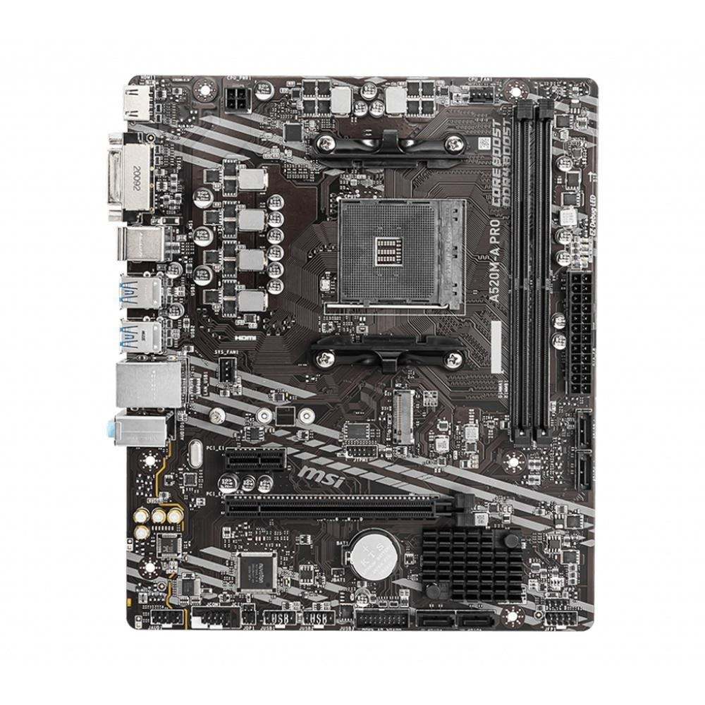 MSI A520M-A PRO DDR4 4600/1866Mhz M.2 M.ATX AM4