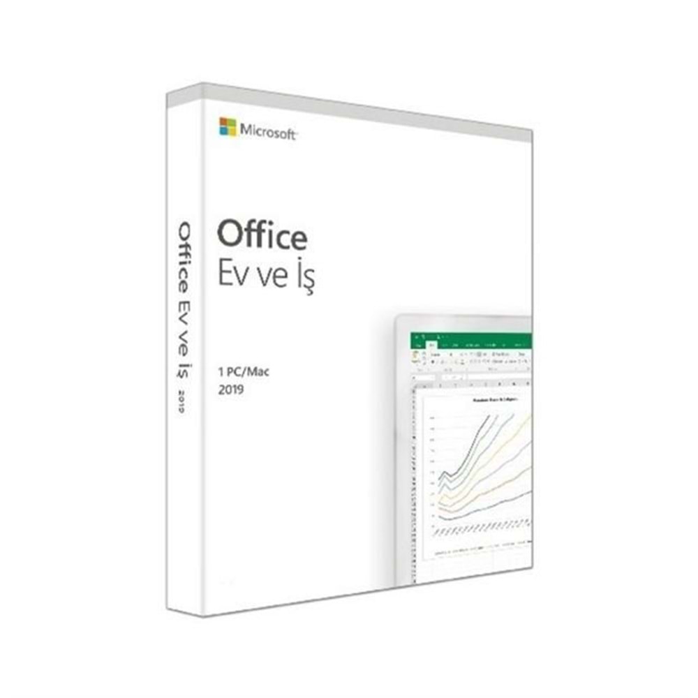 Microsoft T5D-03334 Office Ev ve İş 2019 Türkçe Pc veya Mac