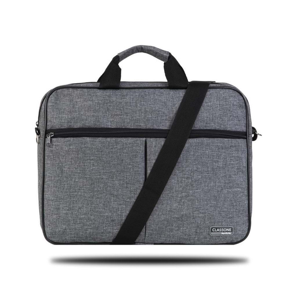 Classone BND304 Eko2 Serisi Laptop Notebook Çantası-15.6 inch Uyumlu-Gri