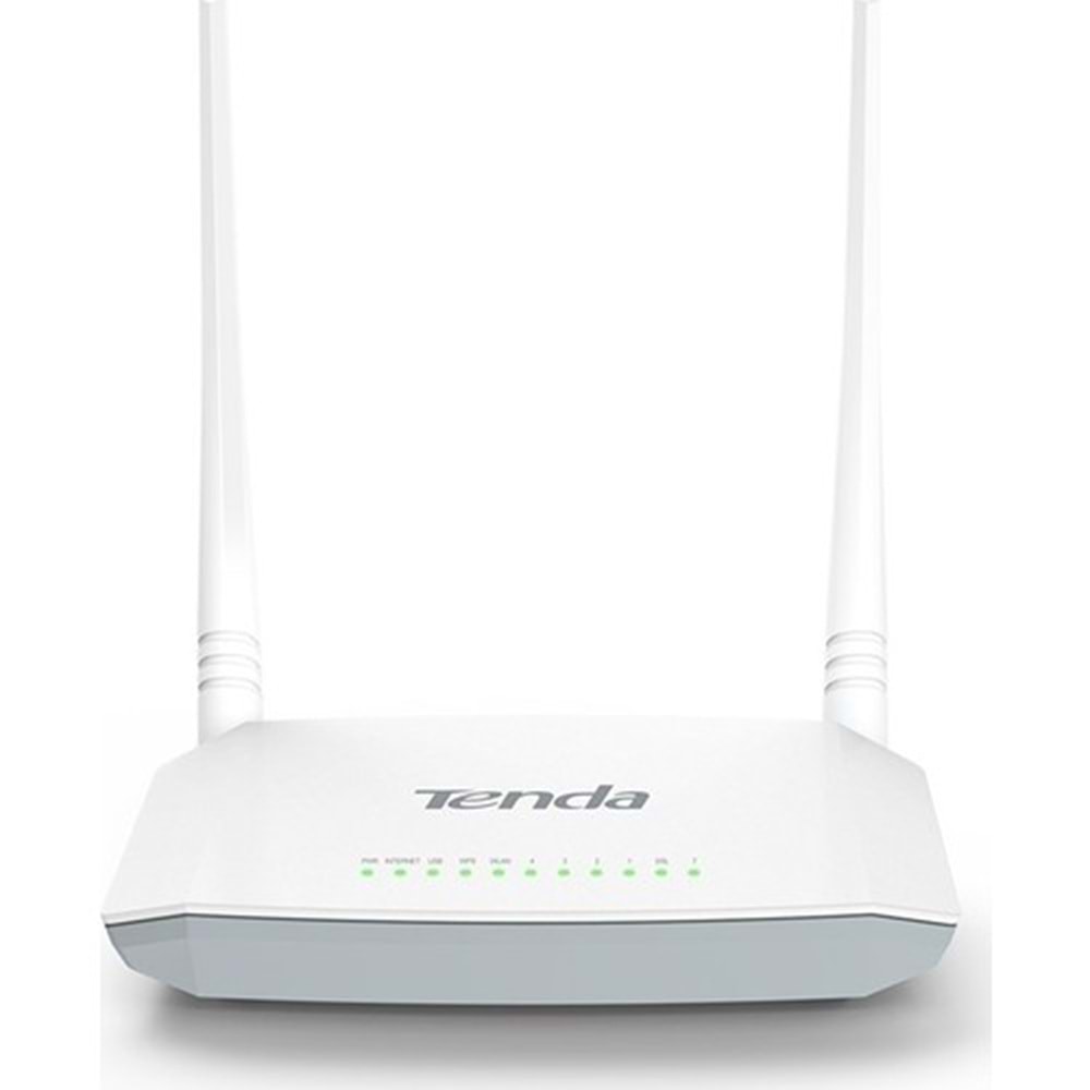 TENDA D301 4 PORT WiFi-N 300Mbps ADSL2+ MODEM+USB