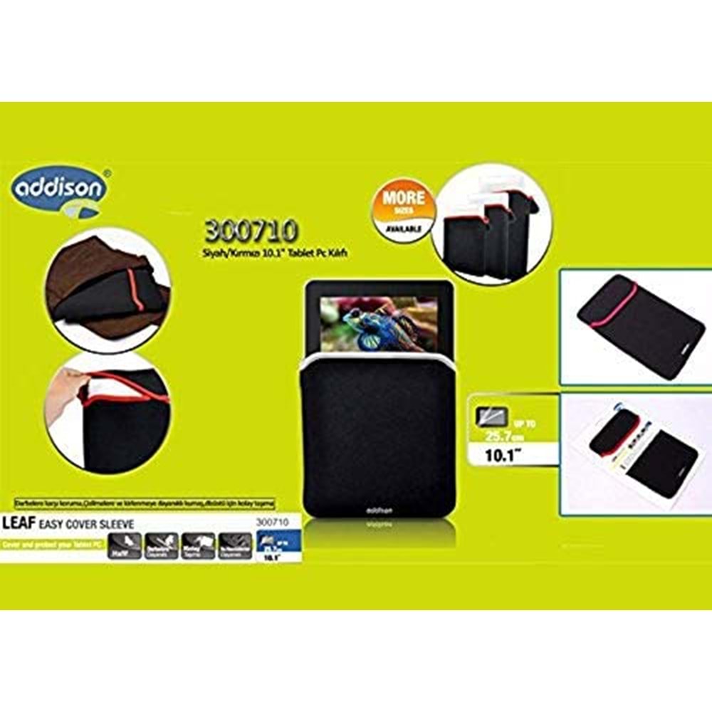 Addison 300709 Siyah/Gri 9 Tablet Pc Kılıfı