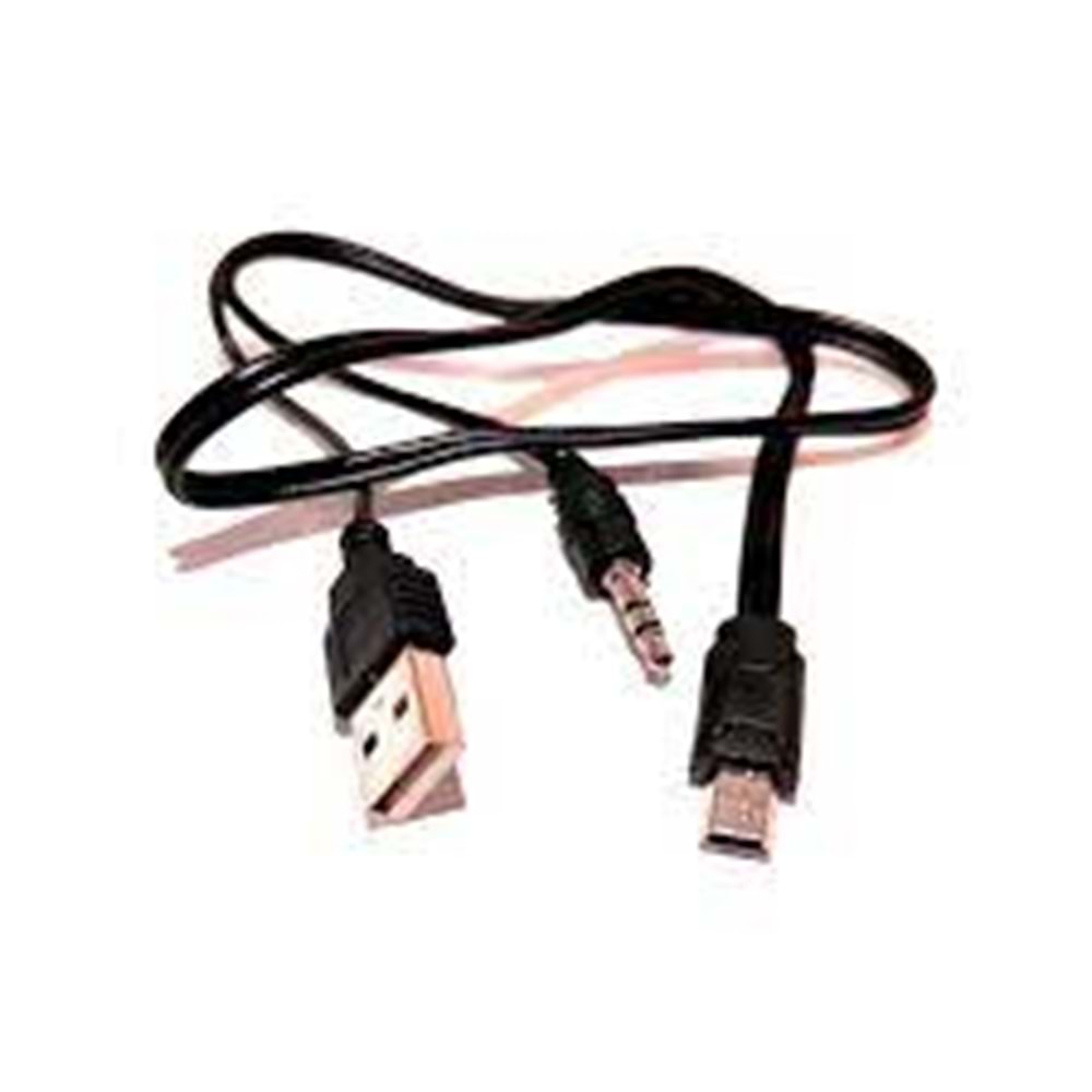 TİGOES USB TO AUX MİNİ USB 5Pin ÇEVİRİCİ Bluetouth speaker ve Mp3 player kablosu