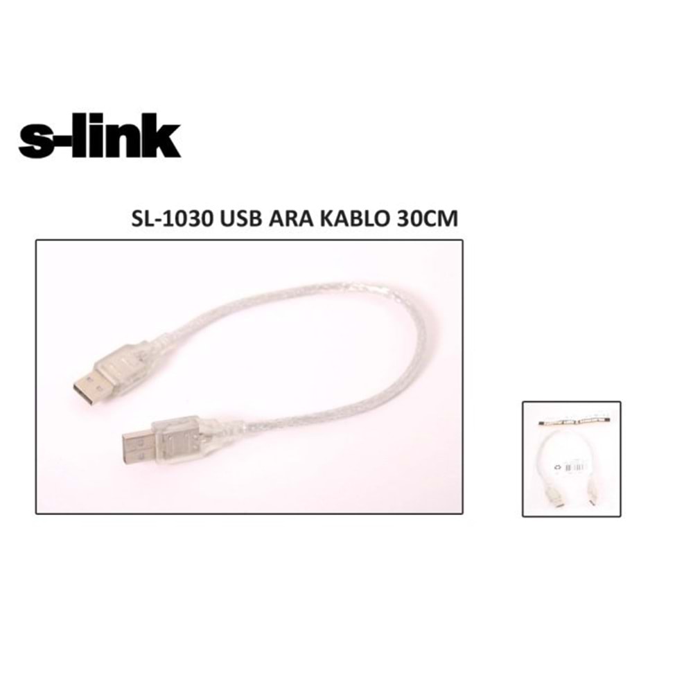 S-link SL-1030 30cm Usb2.0 Patch Ara Kablo