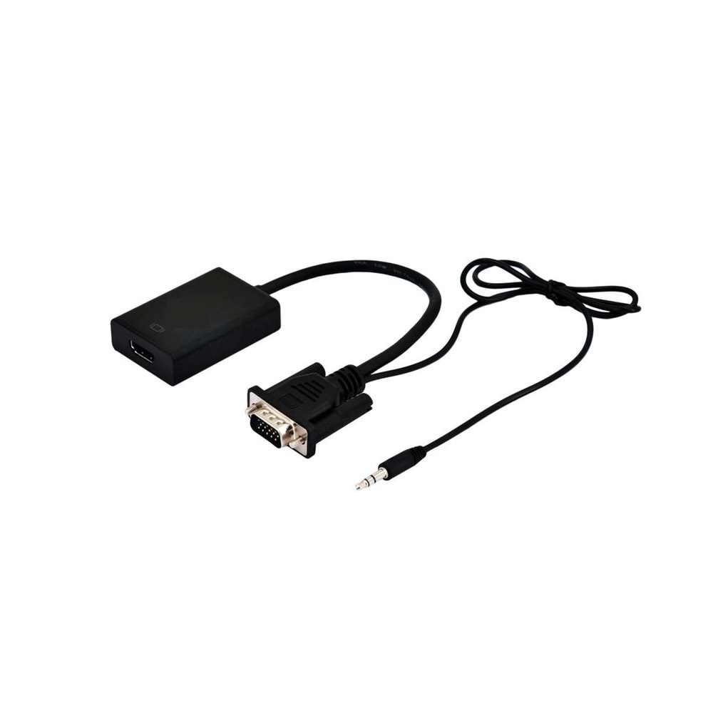 Fully vga to Hdmi Full Hd HDCP Görüntü ve Ses Çevirici Adaptör