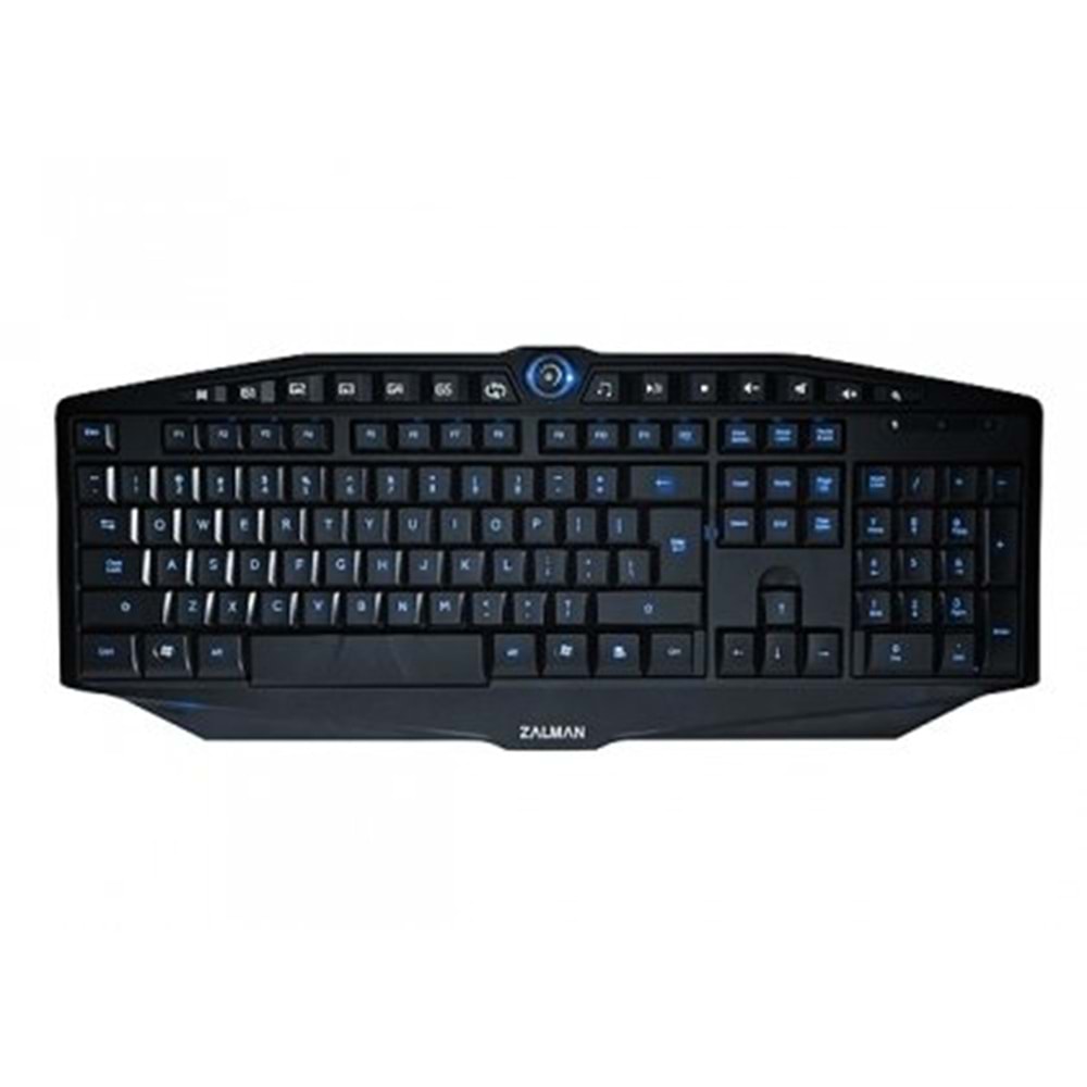 Zalman ZM-K400G Siyah USB Aydınlatmalı Oyun Q Multimedia Makrolu Klavye