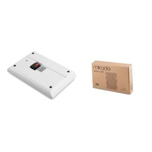 Mikado MDK-130T 10W Duvar Tipi Hoparlör...Güçlü 90 db Ses Çıkışlı Zarif İnce Kasalı Kolay Monte Edilir Beyaz Renk Hoparlör