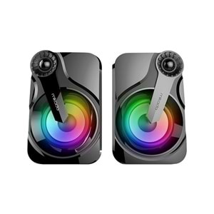 Mikado MD-BT28 5W+3W×2 BT,TF Card,USB, FM Radyo Siyah Led Işıklı Speaker