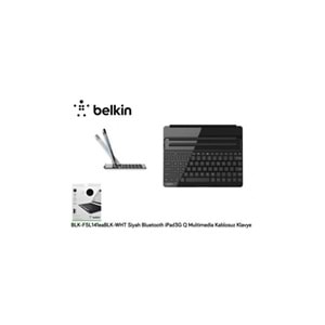 iPad Tablet Standlı Bluetooth Klavye - Belkin Blk-F5l14eablk-Wht