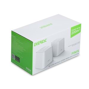 Everest FINIX MW3-2P Kablosuz Mesh WiFi AC1200 Dual Band Gigabit Router - 2'Li