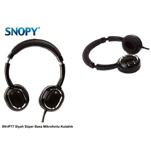 Snopy SN-IP77 Süper Bass Siyah Mikrofonlu Kulaklık