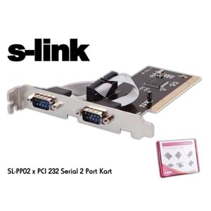 S-link SL-PP02 x PCI 232 Serial 2 Port Kart
