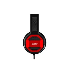 SNOPY SN-101 BONNY KIRMIZI PC-TELEFON MİKROFONLU KULAKLIK