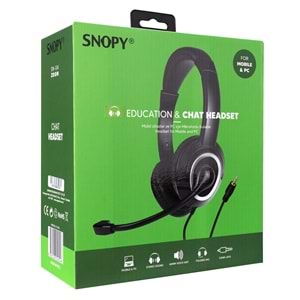 Snopy SN-X4 Mikrofonlu Pc-Telefon Uyumlu Stereo Kulaklık
