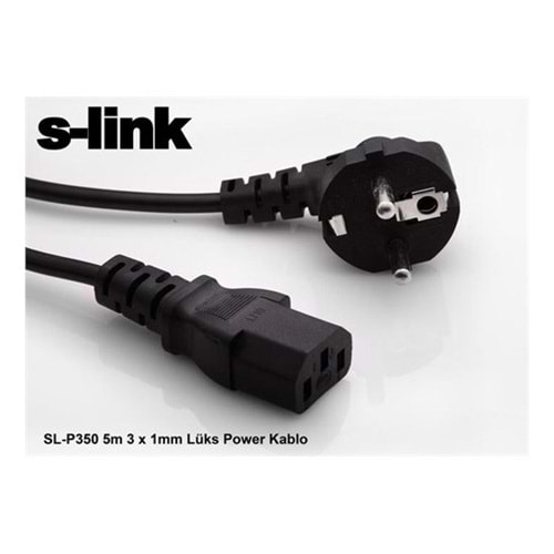 S-link SL-P350 5m 3 x 1mm Lüks Power Kablo