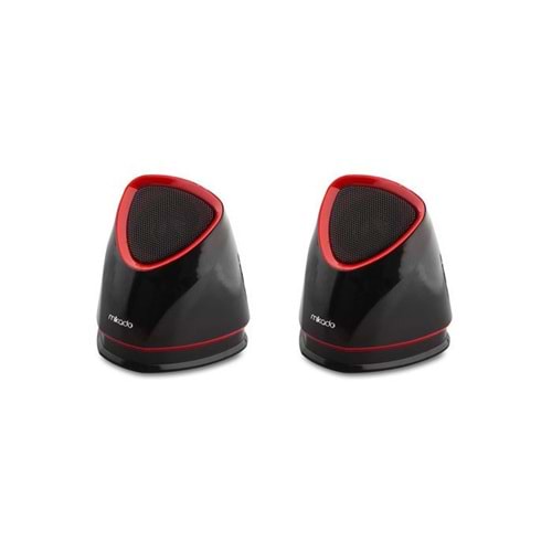 Mikado Siyah/Kırmızı MD-158 2.0 USB Speaker