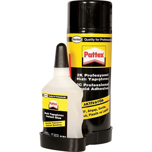 Pattex 2k Aktivatörlü Hızlı Yapıştırıcı 200 ml 50 gr