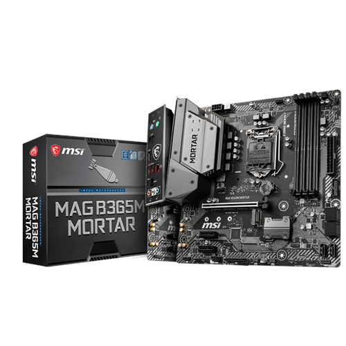MSI MAG B365M MORTAR SOKET 1151 DDR4 2666 HDMI M.2 USB3.1 COM+LPT mATX WIN7 WIN10