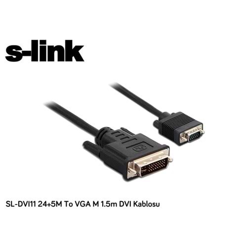 SL-DVI11 24+5M To VGA M 1.5m DVI Kablosu