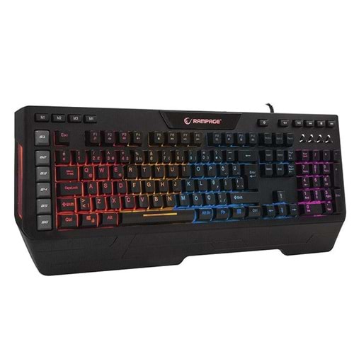 Everest Rampage MACROMY KB-R33 Sese Duyarlı RGB Oyuncu Klavyesi