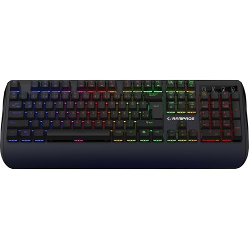Rampage KB-R90 ORION RGB Versiyon USB Red Switch Gaming Mekanik Klavye