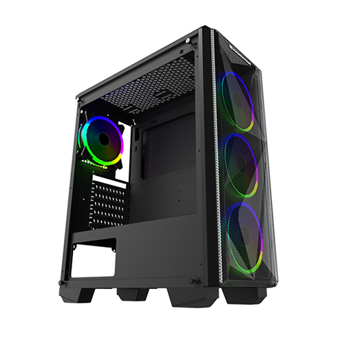 Xigmatek Beast Rgb 650W 80 Plus Gaming Kasa - Temper Cam 4 Adet Fan En43613