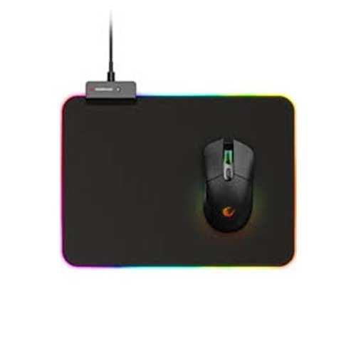 Rampage MP-23 Siyah 252*328*3mm RGB Ledli Gaming Mouse Pad