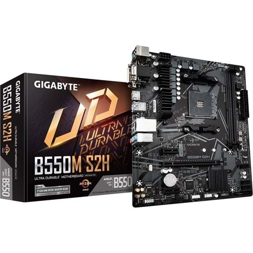 GIGABYTE B550M-S2H Soket AM4 DDR4 5100MHZ DVI HDMI Anakart