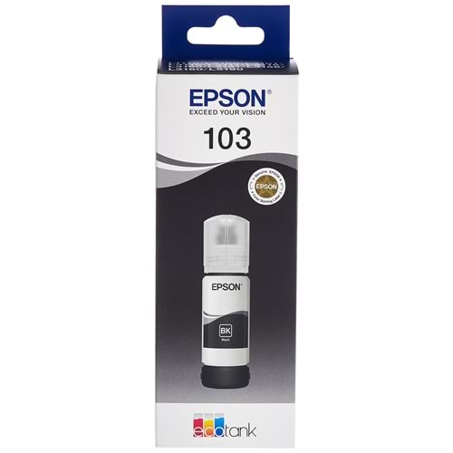 Orjinal Epson T103 Siyah Boya (Black) 65 ml